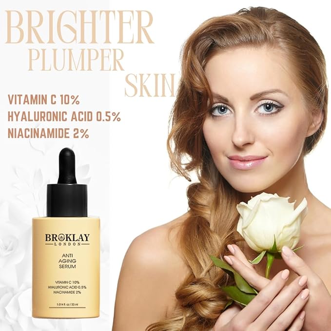 Broklay London Face Serum | Vitamin C, Niacinamide, Hyaluronic Acid | Anti-Aging, All Akin Types - Image 6