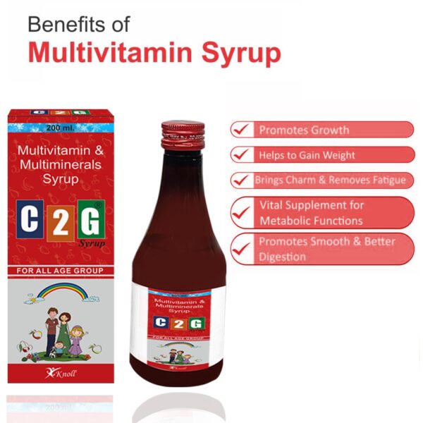 C2G Syrup | Multivitamins, Multimineral & Antioxidants Syrup