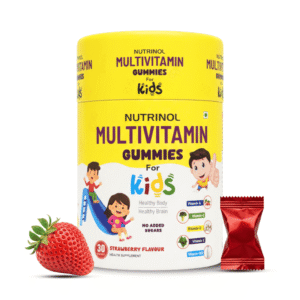 Nutrinol Kids Multivitamin Gummies | Vitamin C, A, D3, B-Complex & Biotin | Tasty Daily Nutritional Support for Kids | 30 Gummies