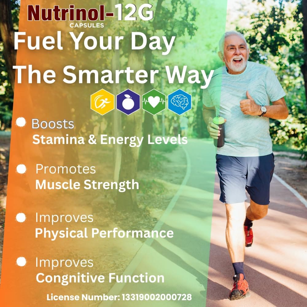 Nutrinol 12G Softgel Capsules | Omega-3 (EPA & DHA), Multivitamins, Minerals & Herbal Extracts | Advanced Daily Nutritional Supplement | 10 Capsules - Image 5