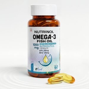 Nutrinol Omega-3 Fish Oil Capsules | 1000mg Fish Oil with EPA & DHA | 60 Softgel Capsules