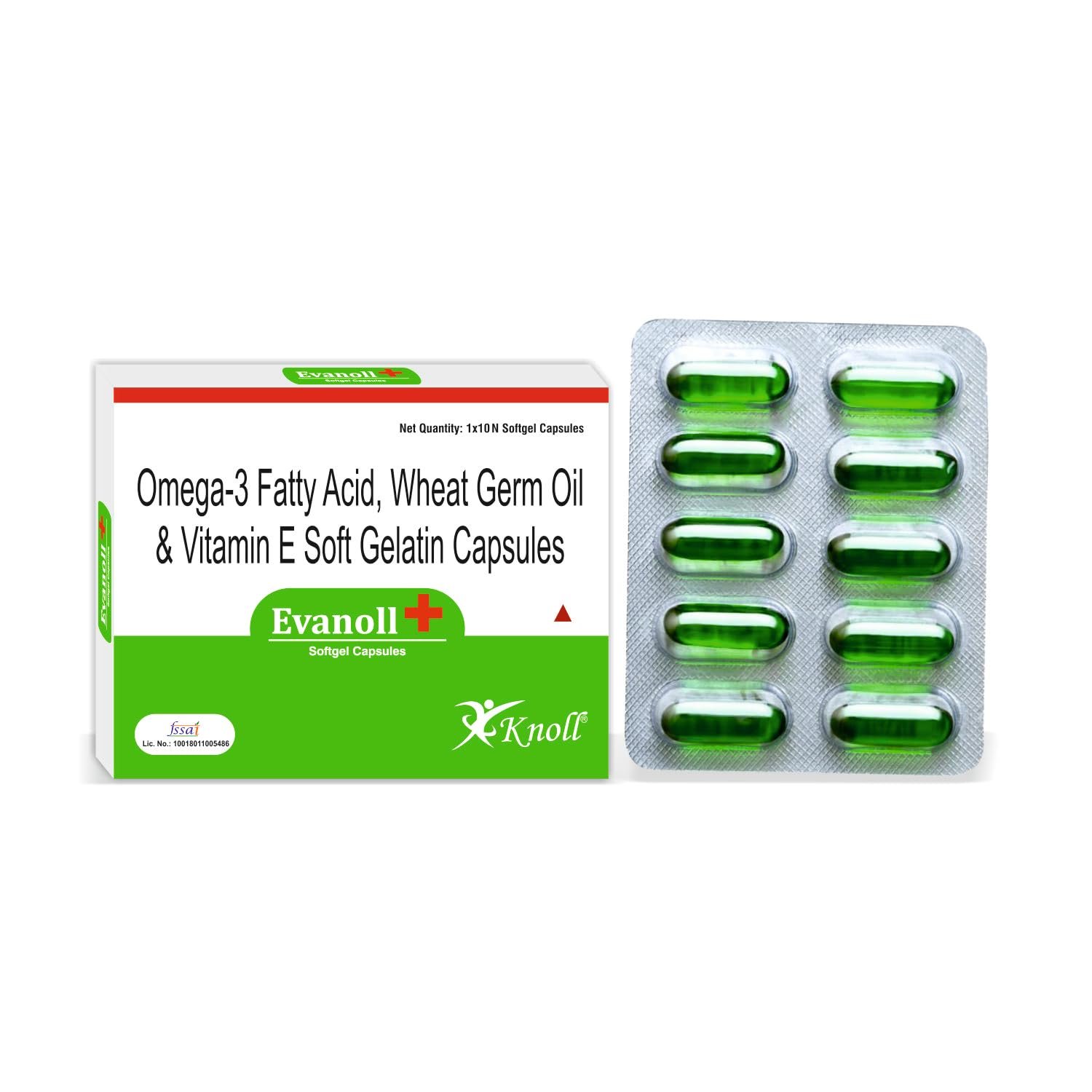 Evanol+ Softgel Capsules | Include Omega-3, Wheat Germ Oil, Vitamin E (30 Capsules)