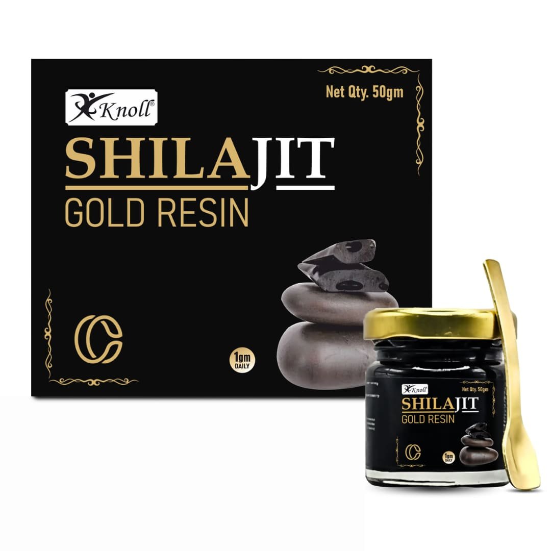 Knoll Shilajit Resin | Purified Shilajit Resin 750 mg | Dietary Supplement | 50gm | 100 servings