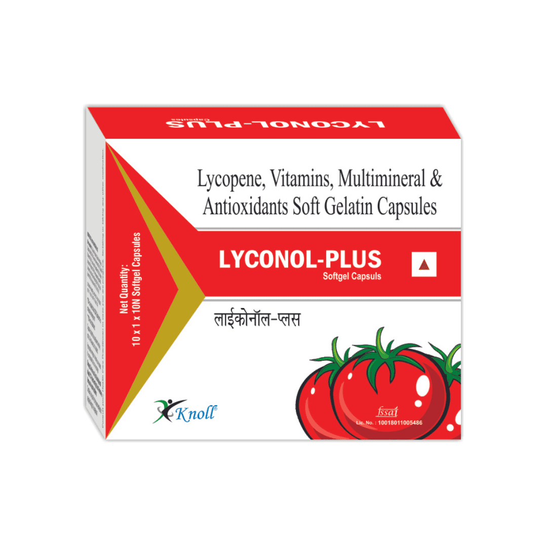 Lyconol-Plus Lycopene, Multivitamins, Multimineral & Antioxidants Capsules (10 Capsules)