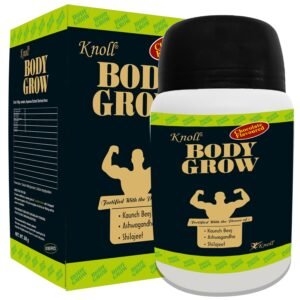 Knoll Body Grow Powder For Muscle Mass Gain Weight Gainers And Weight Gain Muscle Building With Ashwagandha & Shilajeet (300G) Per Pack (Pack Of 1)