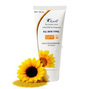 Knoll Sun Screen Lotion | SPF 50 | UVA/UVB Sun Protection | All Skin Types