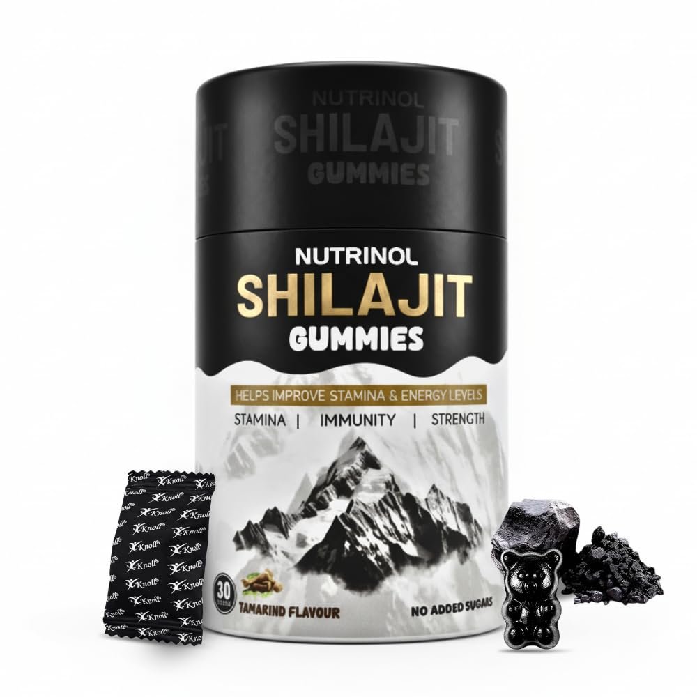 Nutrinol Shilajit Gummies | Shilajit Resin (Asphaltum punjabianum) | Dietary Supplement Gummies (30 gummies)