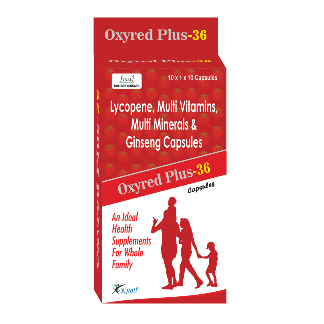 Oxyred Plus 36 Multivitamins, Multimineral & Ginseng Capsules (10 Capsules) - Image 3
