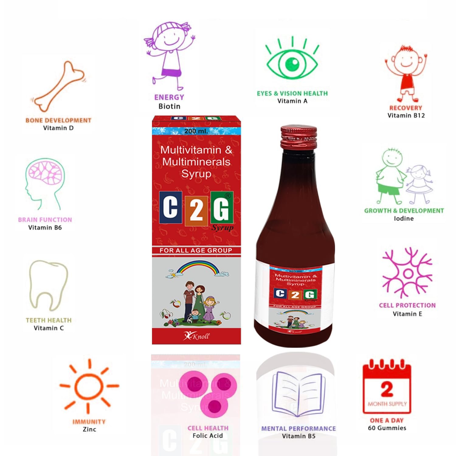 C2G? Syrup | Multivitamins, Multimineral & Antioxidants Syrup - Image 3