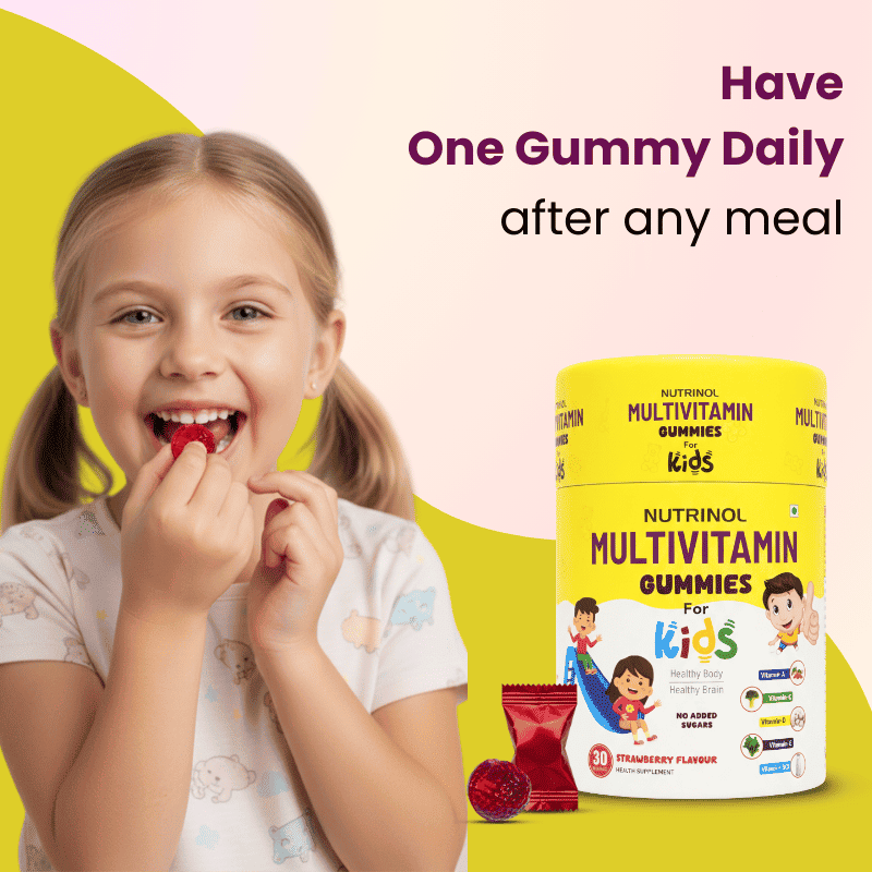 Nutrinol Kids Multivitamin Gummies | Vitamin C, A, D3, B-Complex & Biotin | Tasty Daily Nutritional Support for Kids | 30 Gummies - Image 4