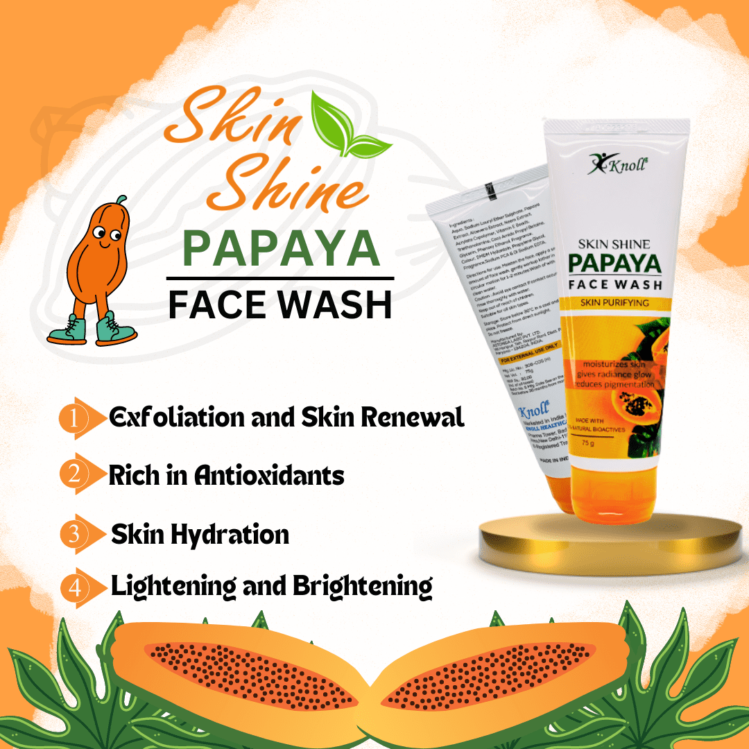 Skin Shine Papaya Face Wash For Moisturizes & Purifying Skin - Image 4