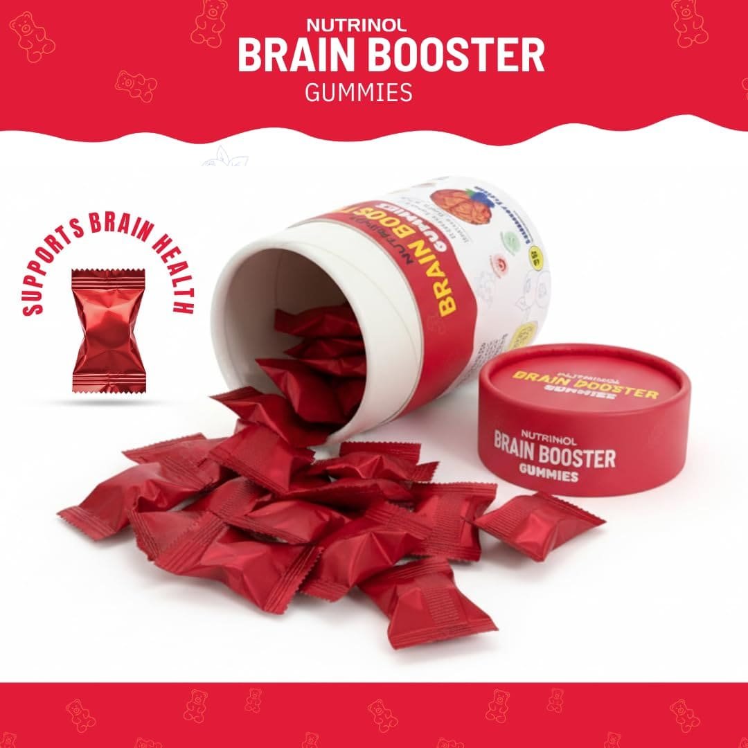 Nutrinol Brain Booster Gummies with Bacopa Monnieri Extract | Herbal Cognitive Support Supplement | Tasty Chewable Gummies | 30 Gummies - Image 6