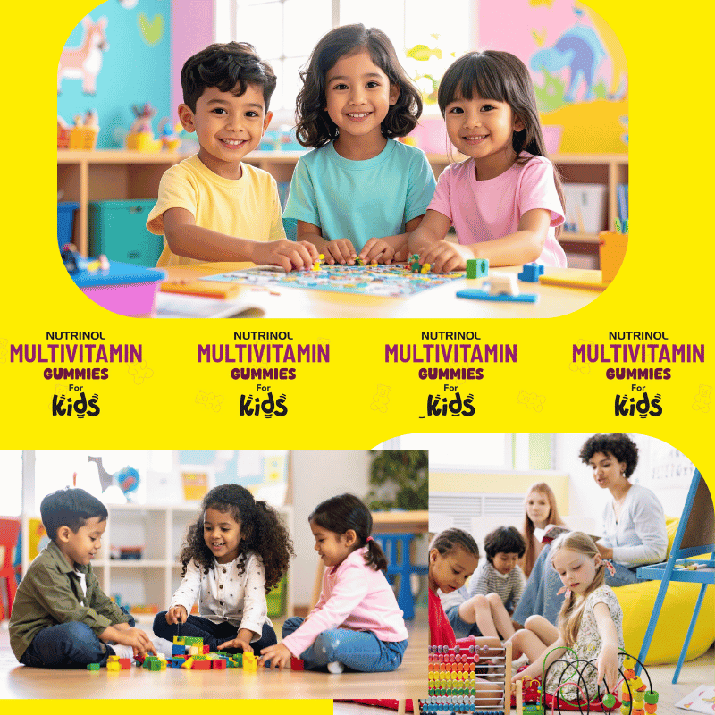 Nutrinol Kids Multivitamin Gummies | Vitamin C, A, D3, B-Complex & Biotin | Tasty Daily Nutritional Support for Kids | 30 Gummies - Image 9