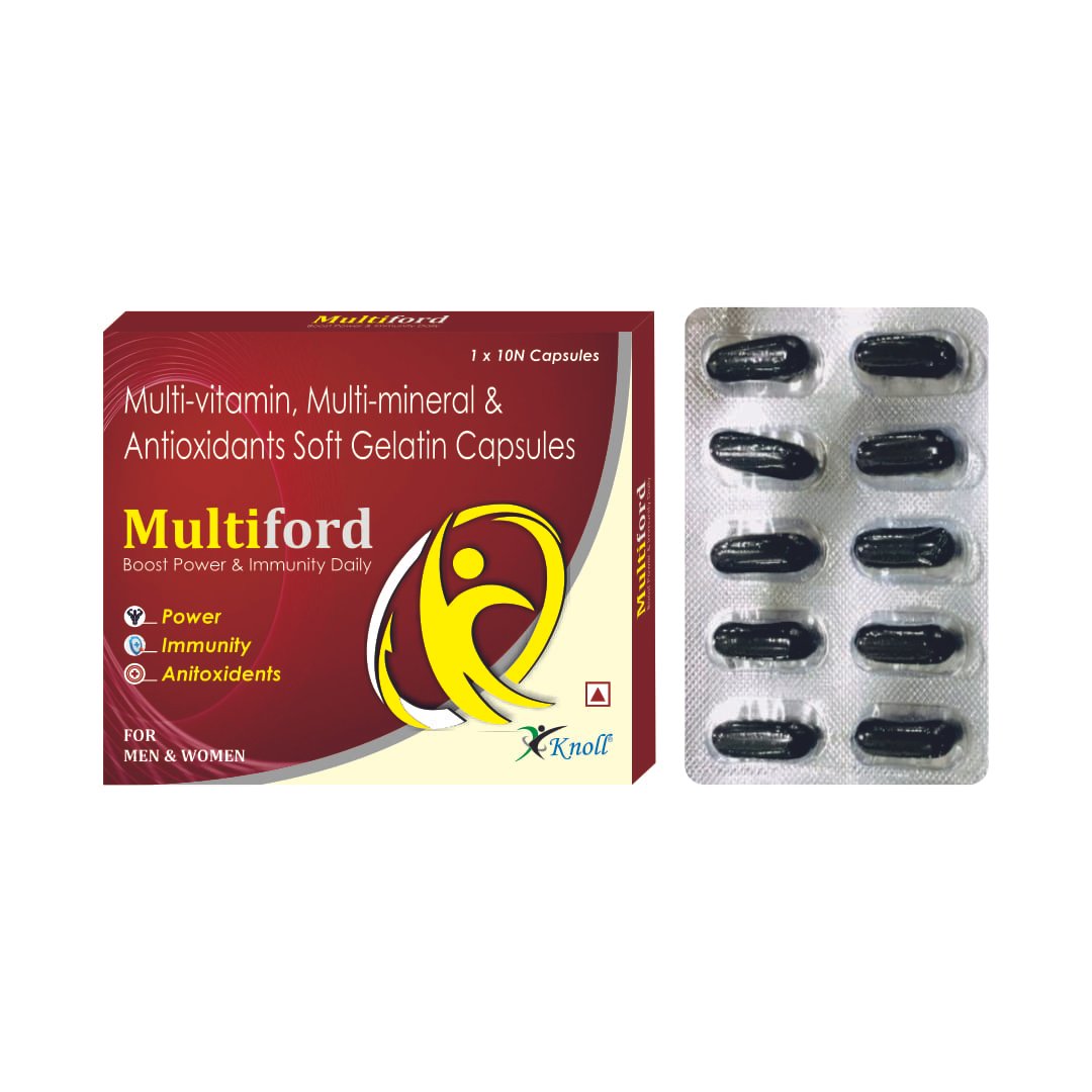 Multiford Capsules - Multivitamins, Multimineral & Antioxidant Capsules Boost Power and Immunity Daily (10 Capsules) - Image 2